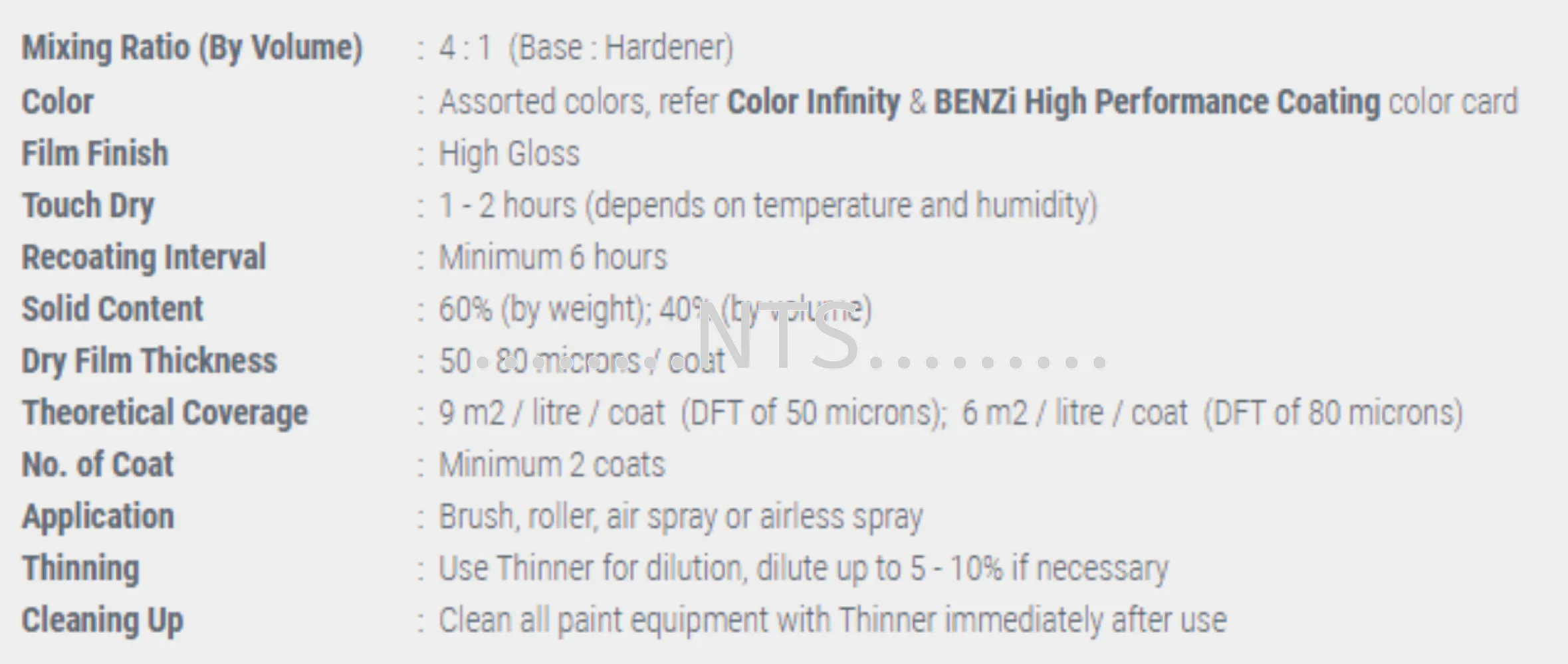 MCI Paint BENZIPOX 280 Epoxy Finish - Image 3