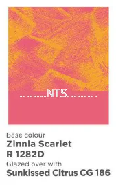 Nippon Momento Cloud Gold CG186 R1282D Zinnia Scarlet