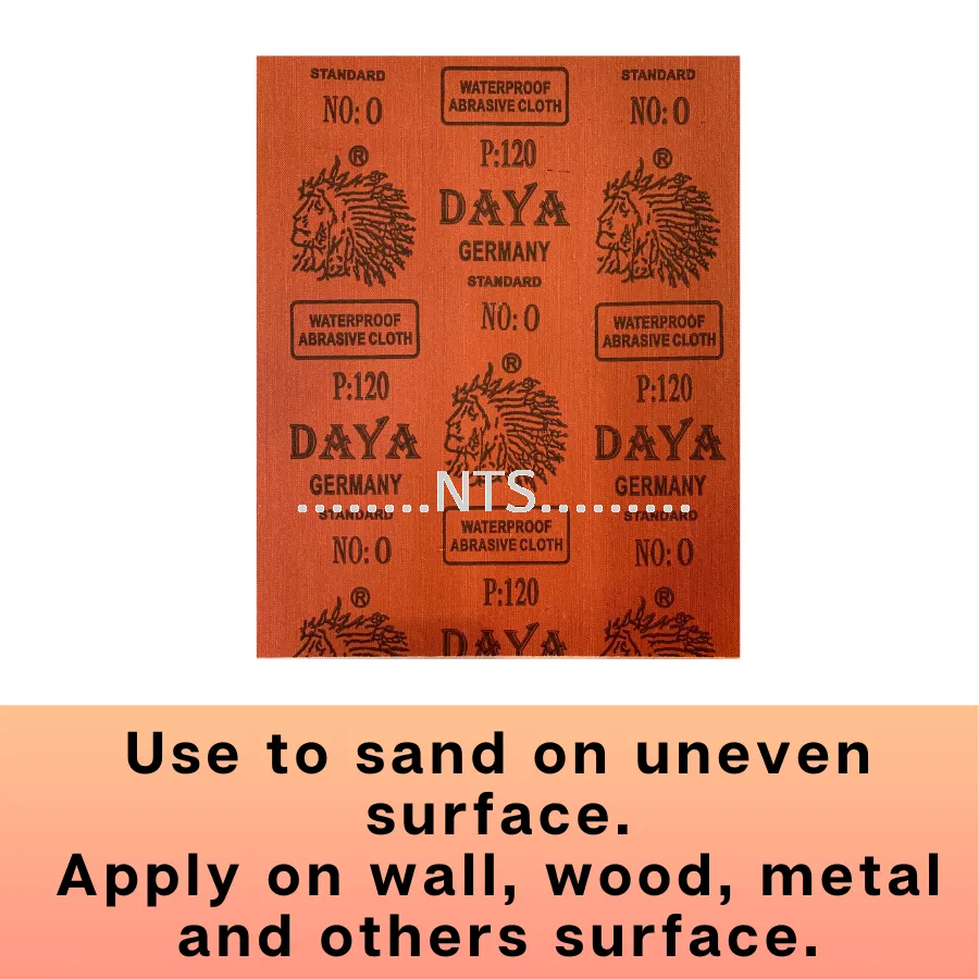 Daya Waterproof Abrasive Cloth Sandpaper